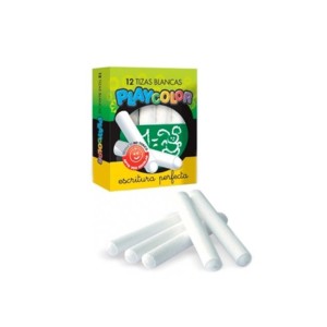 PLAYCOLOR TIZA BLANCA x 12u